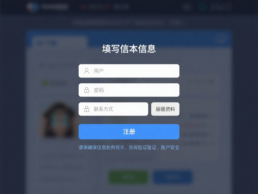 填写基本信息：点击注册按钮后，系统会要求输入用户名